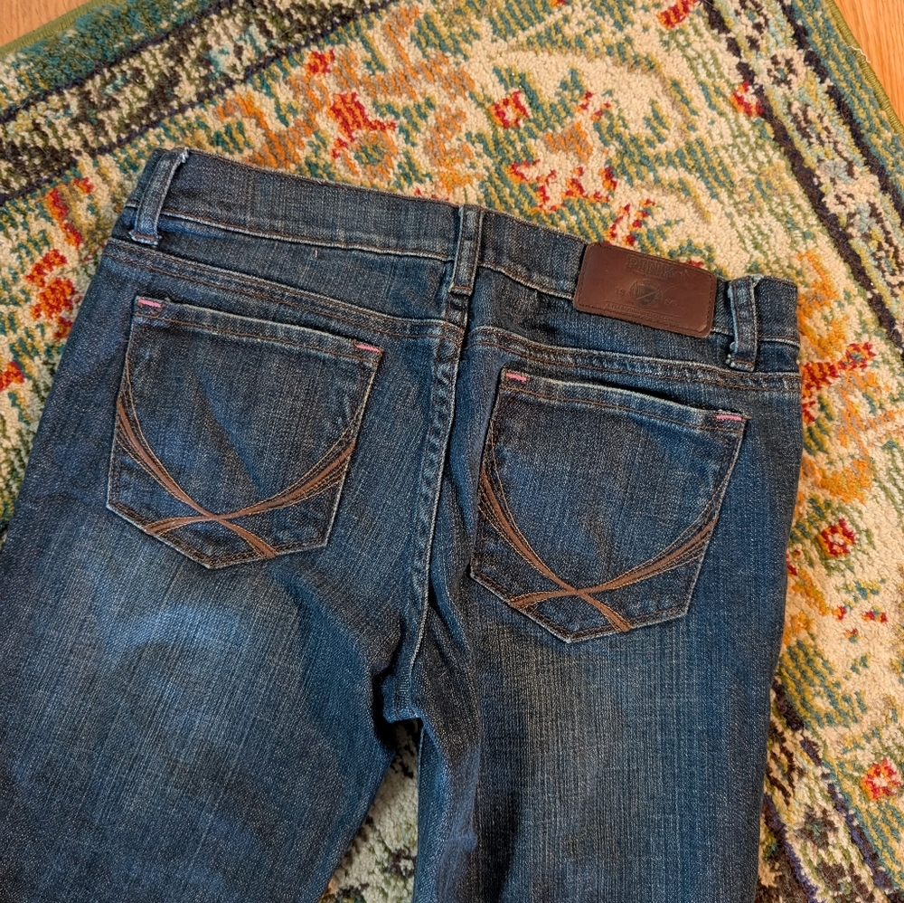 Pink Victoria's Secrets Blue Jeans - Picture 5 of 13